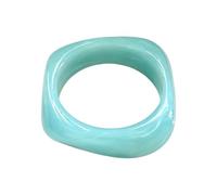 Fuqimanman2020 Acrylic Resin Irregular Square Bracelet Retro Colorful Geometric Chunky Bracelet for Women