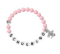 Fuqimanman2020 Angelic Unicorn Bead Bracelet With Letters SCHULKIND Galentine Bracelet For Men And Women, M, Stone, no gemstone