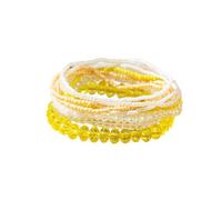 Fuqimanman2020 Bohemian Crystal Beaded Stackable Bracelets Handmade Colorful Crystal Pearl Seed Beads Bracelets for Women Jewelry, One Size, Metal, no gemstone
