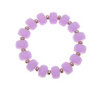 Fuqimanman2020 Boho Multicolor Chunky Acrylic Resin Bead Stretch Bracelet Summer Beach Jewelry for Women, 5 UK, Acrylic, no gemstone