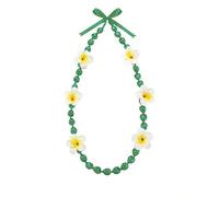 Fuqimanman2020 Graduation Imitation Kukui Nut Lei Necklace Class of 2026 Acrylic Hawaiian Necklace with Ribbon Bow High School College Party Jewelry, Acrylic, No Gemstone