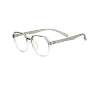FUQINQINGOZ Blue Light Blocking Eyeglasses Oversized Reading Glasses Anti Eyestrain Computer Readers TR Frame Flat Light Mirror(Green,+200)