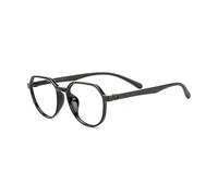 FUQINQINGOZ Blue Light Blocking Eyeglasses Oversized Reading Glasses Anti Eyestrain Computer Readers TR Frame Flat Light Mirror(Black,+200)