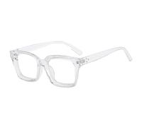 FUQINQINGOZ Oversized Fatigue Relieve Reading Glasses Square Computer Readers Blue Light Blocking Eyewear Flat Light Mirror (Color : C2, Size : +200)