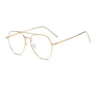 FUQINQINGOZ Personality Aviator Reading Glasses Eyewear Computer Readers Anti Blue Light Flat Light Mirror Anti Glare for Women Men (Color : C4, Size : +0.00)