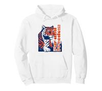 Fur and Freedom Roaring Tiger Vintage Wildlife Art Pullover Hoodie