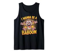 Fur Awesome Cool Graphic Bold World Super Old Classic Baboon Tank Top