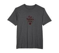 Fur Babies Only: Pet Lovers Pawsome Statement T-Shirt, Men's Big and Tall, Dark Heather Grey, 2X Tall