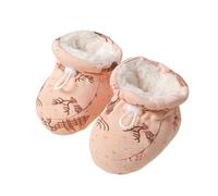 Fur Baby Boots, Toddler Winter Warm Cotton Shoes, Infant Winter Fleece with Drawstring Shoes, for Infant Toddler 0-18 Months (A,10.5cm (0-6 months))