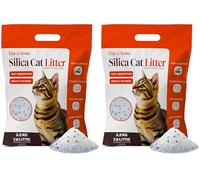 Fur & Bone 7.6L Silica Cat Litter - Non-Clumping Cat Litter Crystals - Ultra Absorbent, Fast-Drying & Low-Dust, Odor Control Crystal Granules, Easy to Clean for Housetraining Cats and Kittens