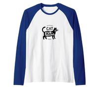Fur-bulous Cat Parent: Feline Lover's Quirky Raglan Baseball Tee, Men, Royal Blue/White, L