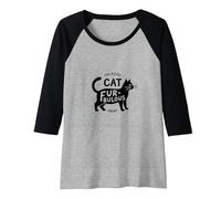 Fur-bulous Cat Parent: Feline Lover's Quirky Raglan Baseball Tee, Women, Black/Athletic Heather, XL
