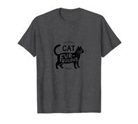 Fur-bulous Cat Parent: Feline Lover's Quirky T-Shirt, Men, Dark Heather Grey, XXL