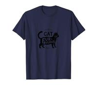 Fur-bulous Cat Parent: Feline Lover's Quirky T-Shirt, Men, Navy, 5XL