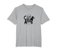 Fur-bulous Cat Parent: Feline Lover's Quirky T-Shirt, Men's Big and Tall, Heather Grey, 2X Tall