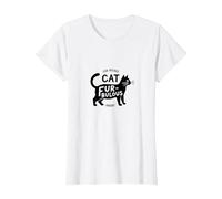 Fur-bulous Cat Parent: Feline Lover's Quirky T-Shirt, Women, White, S