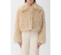 Fur Coat BOSS Woman color Yellow - Size: 42 - female