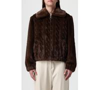 Fur Coat LIU JO Woman color Cocoa - Size: 46 - female