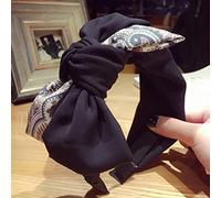 Fur Coat Without Accessories Hairband Velvet Knot Headband Hair Women's Bow Tie Accessory Enclosure (E,One Size)