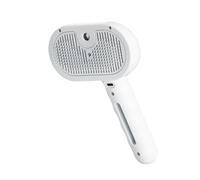 Fur Comb for Dogs,3 In 1 Steam Cat Brush Self Cleaning, USB Charging Brush, Steam Added 35ml Water Tank 11.5 x 8 x 20.8 cm, Hair Care, Detangling, Knots Removal (White)
