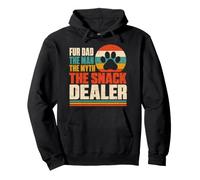 Fur Dad The Man The Myth The Snack Dealer Retro Dog Parent Pullover Hoodie