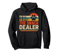 Fur Dad The Man The Myth The Snack Dealer Retro Dog Parent Pullover Hoodie