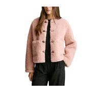 Fur-effect Cropped Coat - female - Pepe Jeans - Faux Fur & Shearling Jackets - Pink - L - Jackets L