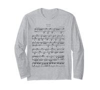 Fur Elise Beethoven Piano Sheet Music Vintage Long Sleeve T-Shirt