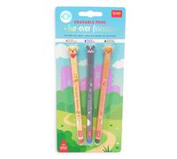 Fur-ever Friends Legami Erasable Gel Pen Set 0.7mm Tip Cute Dogs Stationery