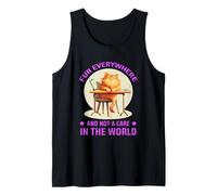 FUR EVERYWHERE AND NOT A CARE IN THE WORLD Tank Top