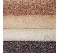 Fur Fabric Fat Squares 50x50cms (Cream), Furry Faux Sheeps Wool Fleece, Toy Making Crafts, 6 Natural Colours, Sewing and Craft, Neotrims UK.