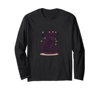 Fur Fur Real Friends Cat Paw Print Pet Lover Long Sleeve T-Shirt, Adult Unisex, Black, XXL