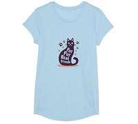 Fur Fur Real Friends Cat Paw Print Pet Lover T-Shirt, Girls, Baby Blue, XS