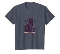 Fur Fur Real Friends Cat Paw Print Pet Lover T-Shirt, Kids, Heather Blue, 12 Years