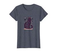 Fur Fur Real Friends Cat Paw Print Pet Lover T-Shirt, Women, Heather Blue, L