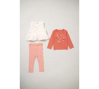 Fur Gilet, Top and Legging Outfit Set Lily and Jack Brown 2 Years