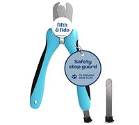 Fur Goodness Sake Dog Nail Clippers - Best Pet Claw Trimmer - Easy and Painless Pet Grooming (Puppies and Cats) - Medical Grade Stainless Steel - Includes Safety Guard and Nail File