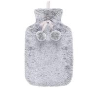 Fur Hot Water Bottle 1.7l - Grey - Perfect Item to Keep You Warm and Snug During Those Cold Winter Nights - Give The Gift of Cosiness to a Loved One for Christmas