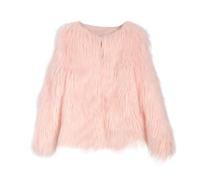 Fur Jacket Women's Short Wedding Plain Fleece Jacket Faux Fur Plush Jacket Fluffy Winter Jacket Large Sizes Cuddly Jacket Oversized Y2K Fur Jacket Elegant Festive Teddy Jacket Streetwear