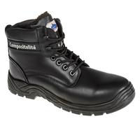 Fur Lined Safety boots black lace up Compositelite toecap portwest size FC12