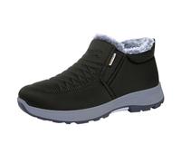 Fur Lined Winter Boots for Women - Orthopedic Boots Waterproof Snow Boot Warm Booties Slip On Ankle Boot Wide Fit Walking Shoes Non Slip Booties Elegant Womens Shoes Hiking Trekking Trainers