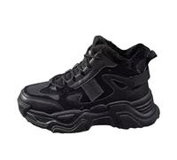 Fur Lined Winter Boots Women Soft and Comfortable Can Adapt To The Cold and Harsh Environment Long Boots (Black, 5.5)