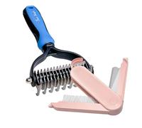 Fur Magic Dematting Comb & 2-in-1 Pet Grooming Comb, Small Dogs & Cat Brush