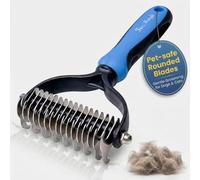 Fur Magic Dematting Comb, Pet Deshedding Tool, Grooming Brush for Dog & Cat | Large, removes loose undercoat and mats, dual sided, safe for pets, undercoat rake for long, medium & short haired dogs cats
