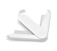 Fur Magic Deshedding and Dematting Comb, 2 Sided Foldable Pet Grooming Brush for Deshedding, Mats and Tangles, Reduce Shedding for Dogs and Cats with Medium and Short Hair, White