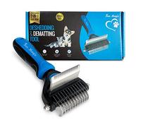 Fur Magic Deshedding & Dematting Tool, 2-in-1 Double-Sided Grooming Brush