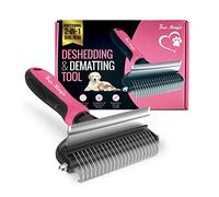 Fur Magic Deshedding & Dematting Tool, 2-in-1 Double-Sided Grooming Brush