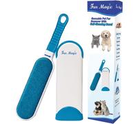 Fur Magic Pet Hair Remover Lint Brush With Self-Cleaning Base, Reusable Fluff Remover for Clothes, Double-Sided Fur Cleaner for Dog and Cat