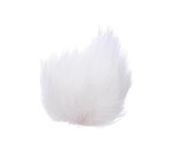 Fur Microphone Windscreen for Lapel Lavalier Mic, Synthetic Fur, Elastic Slip-Free Fit, Reduces Wind Noise, Outdoor Recording (White, 1.0CM)
