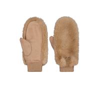 Fur mittens for women Barts Marron TU